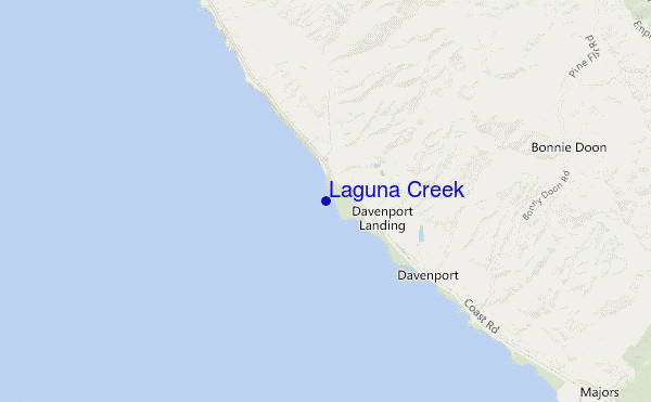 carte de localisation de Laguna Creek