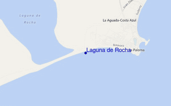 carte de localisation de Laguna de Rocha