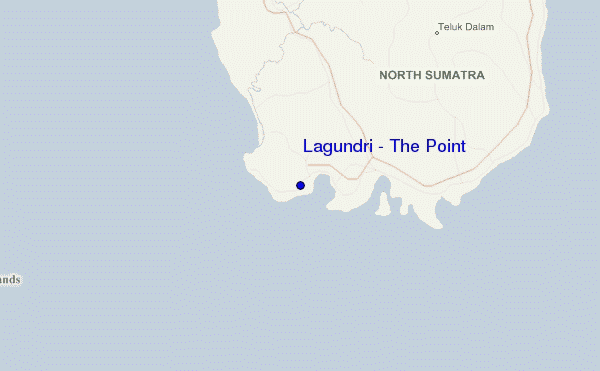 carte de localisation de Lagundri - The Point