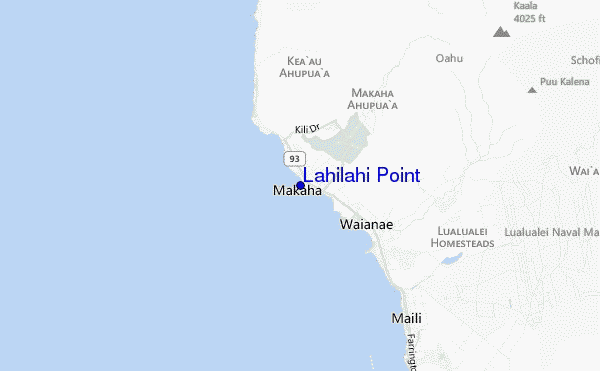 carte de localisation de Lahilahi Point
