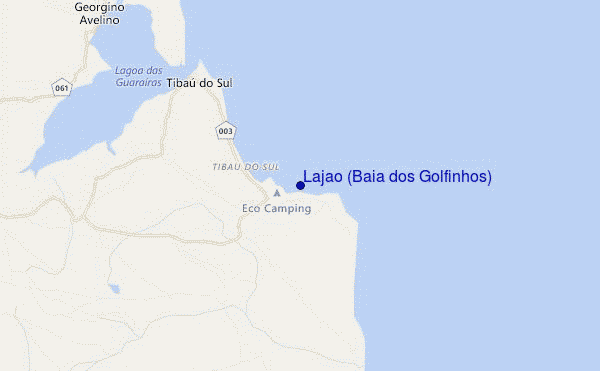 carte de localisation de Lajao (Baia dos Golfinhos)