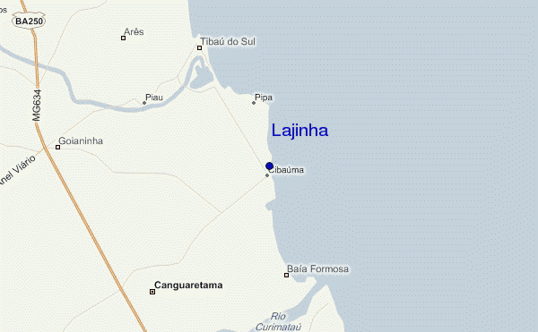 carte de localisation de Lajinha