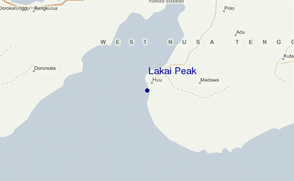 carte de localisation de Lakai Peak