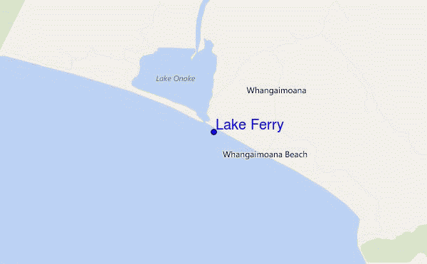 carte de localisation de Lake Ferry