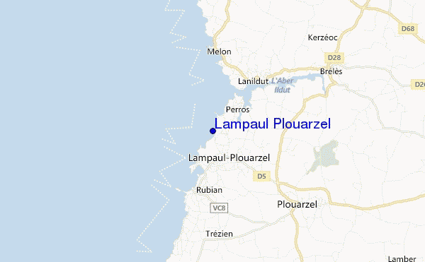 carte de localisation de Lampaul Plouarzel