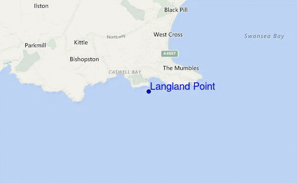 carte de localisation de Langland Point