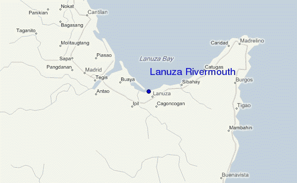 carte de localisation de Lanuza Rivermouth