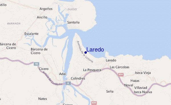 carte de localisation de Laredo