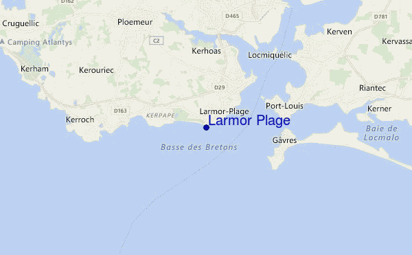 carte de localisation de Larmor Plage