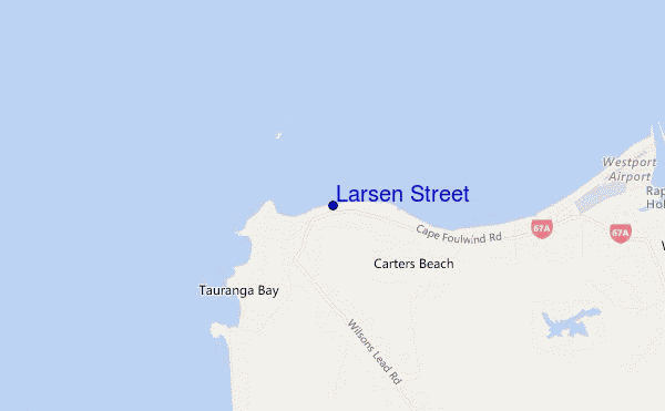 carte de localisation de Larsen Street