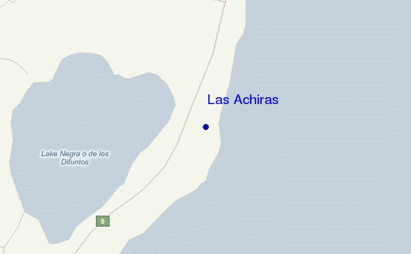 carte de localisation de Las Achiras