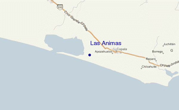 carte de localisation de Las Animas