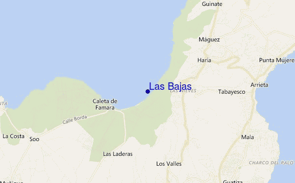 carte de localisation de Las Bajas