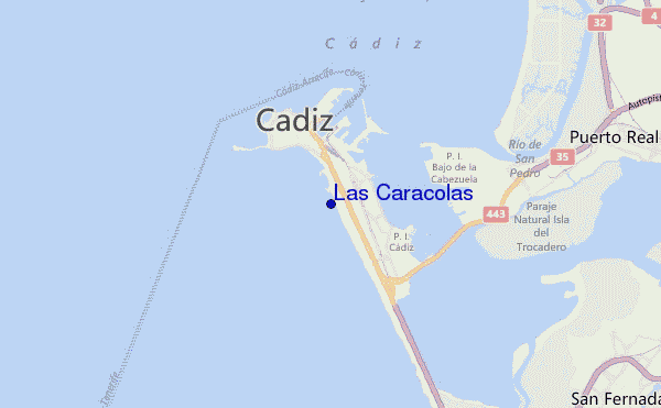 carte de localisation de Las Caracolas