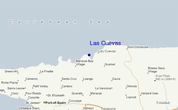 carte de localisation de Las Cuevas