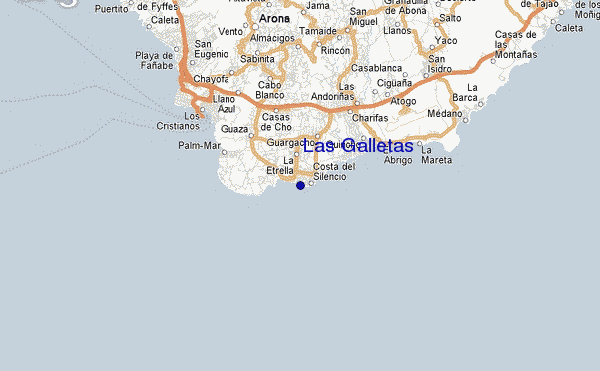 carte de localisation de Las Galletas
