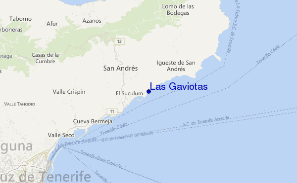carte de localisation de Las Gaviotas