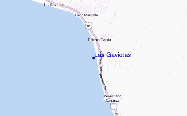 carte de localisation de Las Gaviotas