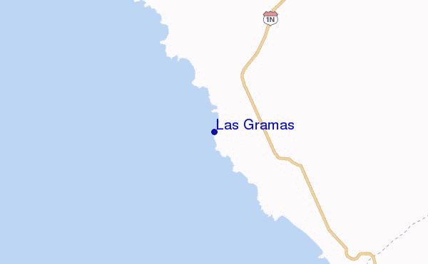 carte de localisation de Las Gramas