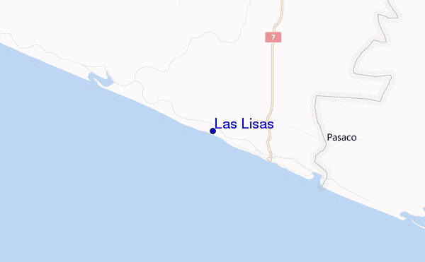 carte de localisation de Las Lisas