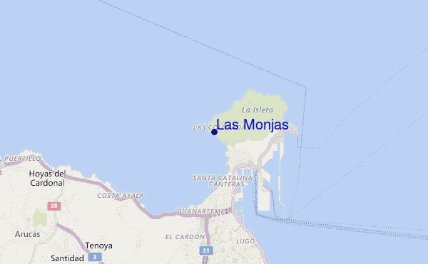carte de localisation de Las Monjas