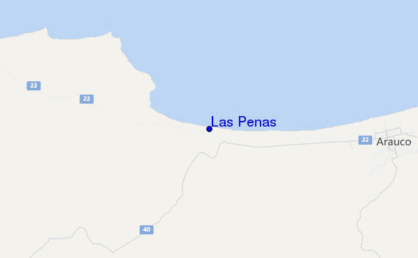 carte de localisation de Las Peñas
