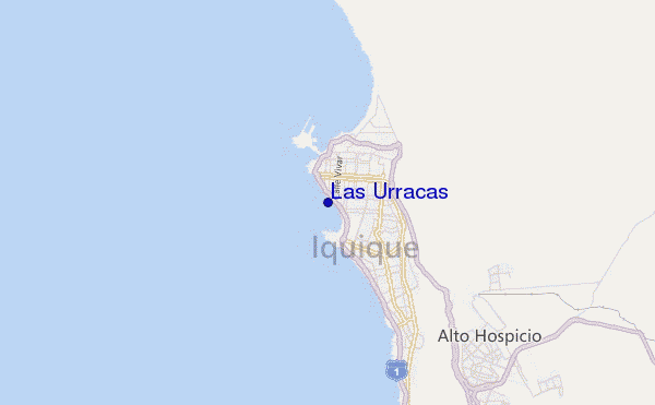 carte de localisation de Las Urracas