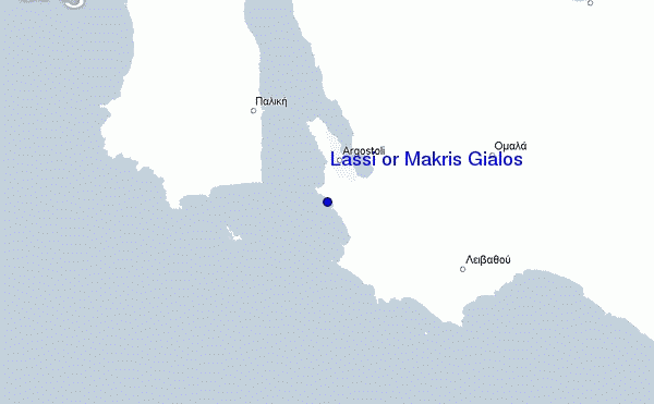 carte de localisation de Lassi or Makris Gialos