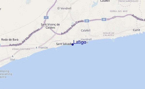 carte de localisation de Latigo