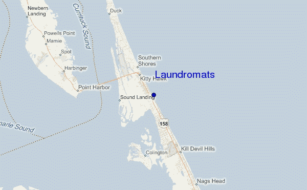carte de localisation de Laundromats