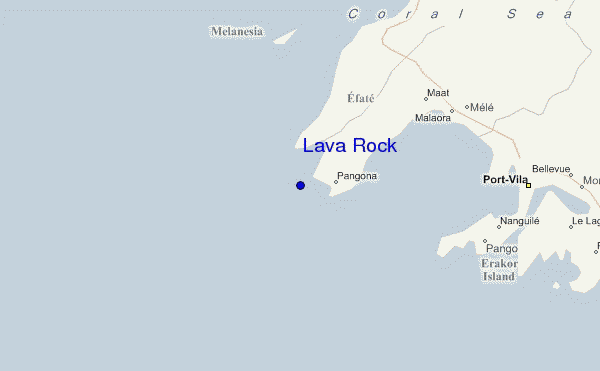 carte de localisation de Lava Rock
