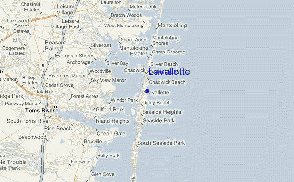 carte de localisation de Lavallette