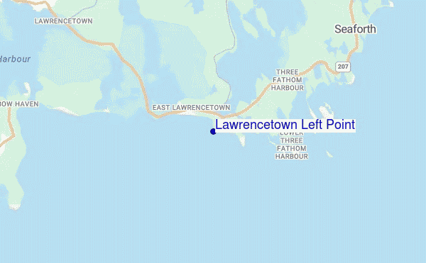 carte de localisation de Lawrencetown Left Point