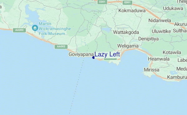 carte de localisation de Lazy Left