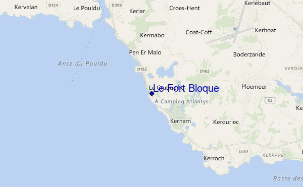 carte de localisation de Le Fort Bloque