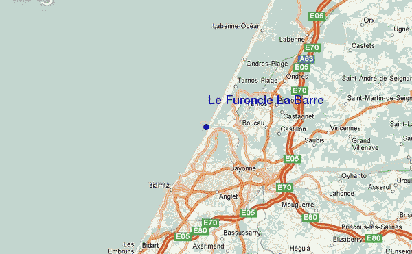 carte de localisation de Anglet - Le Furoncle