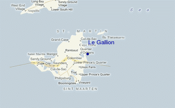 carte de localisation de Le Gallion