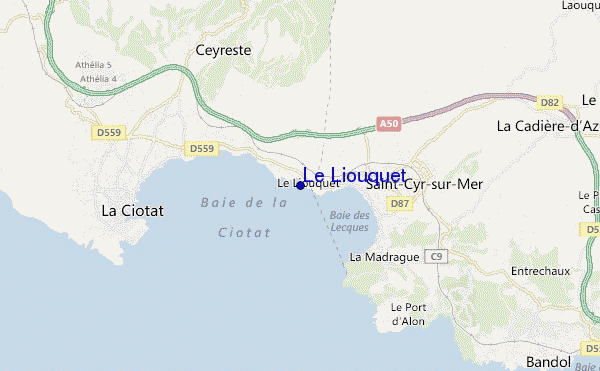 carte de localisation de Le Liouquet