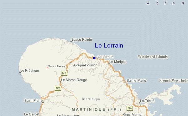 carte de localisation de Le Lorrain