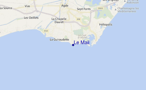 carte de localisation de Le Mail