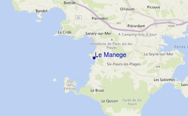 carte de localisation de Le Manege