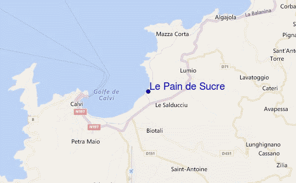 carte de localisation de Le Pain de Sucre