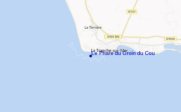 carte de localisation de Le Phare du Groin du Cou