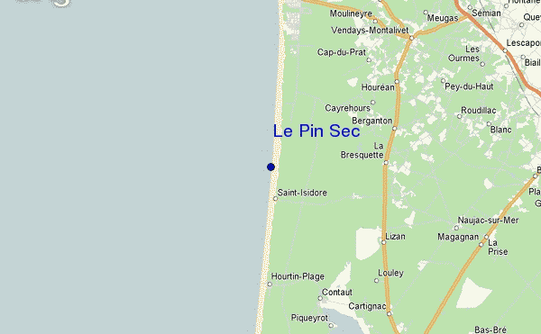 carte de localisation de Le Pin Sec