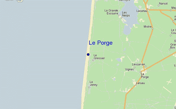 carte de localisation de Le Porge