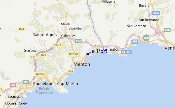 carte de localisation de Le Port