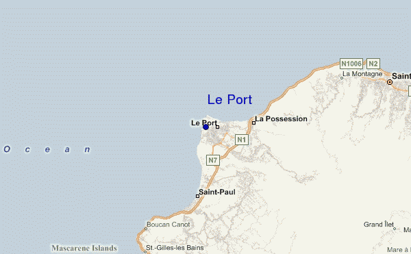 carte de localisation de Le Port