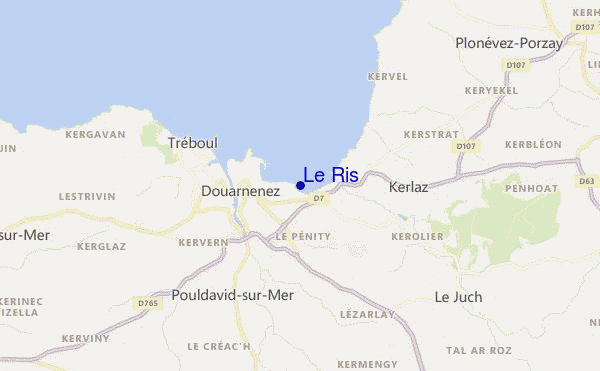 carte de localisation de Le Ris