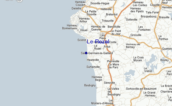 carte de localisation de Le Rozel