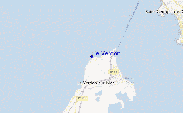 carte de localisation de Le Verdon